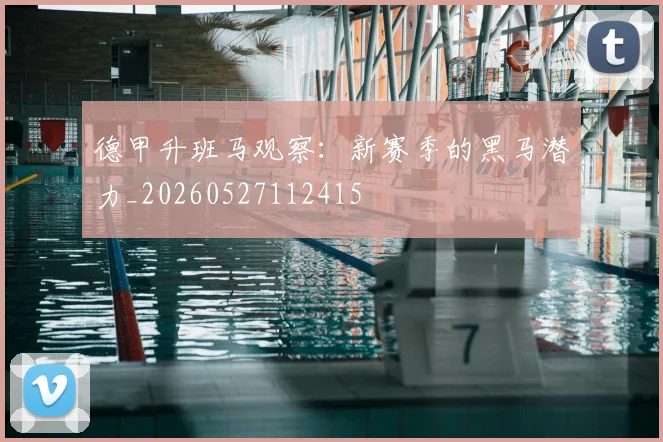 德甲升班马观察:新赛季的黑马潜力_20260527112415